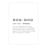 Nou-nou Art Print - A3
