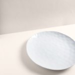 Ecology Speckle Milk Round Platter Chalky White
