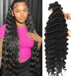 Brazilian Loose Deep Wave Bundles 12A Human Hair Bundles Loose Deep Wave 22 24 26 Brazilian Hair Bundles 100% Unprocessed Virgin