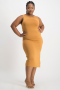 Amanda Basic Dress - Brown Sugar - XL