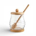 Honey Jar With Dipper Clear