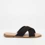 Indi 1 Flat Sandal - Black - Black / 3