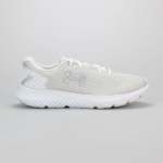 Under Armour Womens Charged Rouge 3 Knit Shoes In White & Grey - White And Grey 6