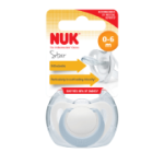 NUK Star 1 Pack Silicone Soother Blue 0-6M