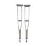 Health Adjustable Underarm Non-slip Walking Stick Crutches Set Of 2 -105CM