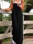 Solid Spaghetti Strap Wide Leg Jumpsuit Casual Sleeveless With Pockets Versatile Jumpsuit Women's Clothing