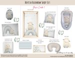 Cot Duvet Bedding Boyish Rainbow Sheep Set