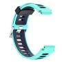 For Garmin Forerunner 735 Xt Two-tone Silicone Watch Band Duck + Blue