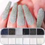 24 Colors Glitter Nail Powder Set Fine Iridescent White Sugar Dust Shiny Flakes Pigment For Manicure Decorations Sparkling Nail Art Design Kit