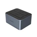 Orico Hdd Encl Dual Bay Type-c 2.5 3.5GY