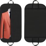 1PC Breathable Suit Cover Non-woven Fabric Dust-proof Garment Bag With Portable Handle For Wardrobe Organization Travel Storage