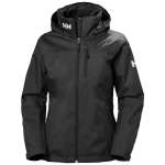 Women's Crew Hooded Midlayer Sailing Jacket - 990 Black XS