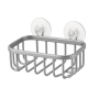 Wall Mounted Suction Cup Bathroom Storage Shelf