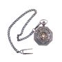 Vintage Steampunk Skeleton Hand Winding Mechanical Fob Pocket Watch