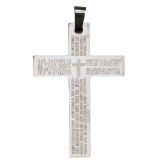 Lords Prayer Cross Pendant
