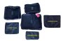 Gino De Vinci Packing Cubes 6pcs Set - Navy Blue