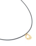 Waterproof Stainless Steel Open Molten Pendant Cord Necklace