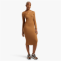 Women&apos S Brown Seamless Scoop Neck Dress