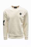 Mens Milano Sweatshirt In Cream - Cream 3XL