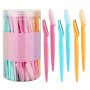 40-Piece Eyebrow Razor Set With Safety Covers - Stainless Steel Facial Hair Trimmer For Women & Men Ideal For Body & Face Hair Straightener Hair Care