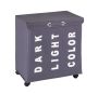 STINGRAY Wenko - Trivo - 3 Compartment Laundry Bin - Grey 116L