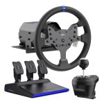 V99 270 900 Degree Force Feedback Racing Wheel Black