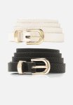 2 Pack Basic Skinny Belt - Multi