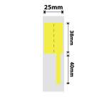 NB381 - - D101 Only - 25X78MM - 90 Yellow Cable Labels