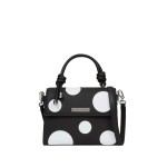 Ikon Pebble Satchel Bag -variable Black And White Polka Dot