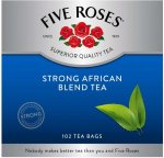 Five Roses Strong African Blend Black Tea Box