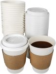 Coffee Cups With Lids X 25