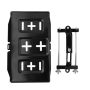 Qiilu Battery Hold-down Tray Universal Metal Car Battery Tray Adjustable Hold Down Clamp Kit