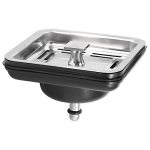 Beuiouer Stainless Steel Square Sink Strainer Plug Kitchen Sink Drain Mesh Stopper Basket Strainer Waste Plug Kitchen Appliances