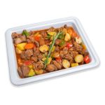 Braised Lamb Cubes With Seasonal Veg & New Potatoes