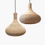 Calabash Cane Pendant Light Natural