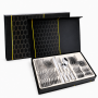 24-PIECE Silver Cutlery Set Stainless Steel Tableware With Gift Box For 6
