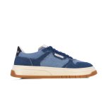 Clock V2 Textured Sneaker With Oversized Sole -denim