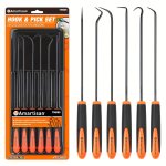 6PCS SET Precision Oil Seal Hook Kit Automotive Oil Seal o-shaped Sealing Ring Sealing Gasket Puller Disassembly Tool Durable Du