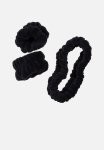 Make-up Headband And Wristband Set - Black