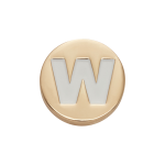 Goldair Gold Letter W Jibbitz - Multi Osfa