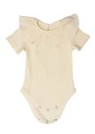 Short-sleeve Pale Yellow Collar Vest