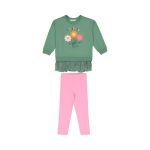 Younger Girl Fleece Top And Legging Set