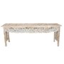 Wooden White Wash Fleur Console Table Sotran Dekorativ