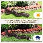 127.0CM Pe Plastic Downspout Extension With Round Connector - Single Pipe For Connecting To Catch Basin Or Extending Flexible Dr