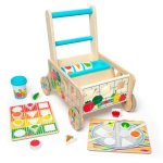 Melissa Wooden Shape Sorting Grocery Cart