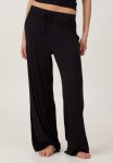 Cotton On Sleep Recovery Wide Leg Pant - True Black