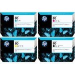 Hp 80 Original Multi Pack Ink Cartridge B c y m