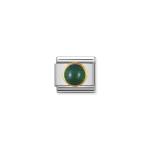 Composable Classic Link In Gold With Round Green Agate