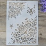 A4 Size Decorative Reusable Mandala Stencil Template Painting Stencils For Diy Crafts Scrabooking Painting On Wood Canvas Floor 