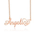 CNE103507RG - Rose Gold Plated Sterling Silver Name Necklace